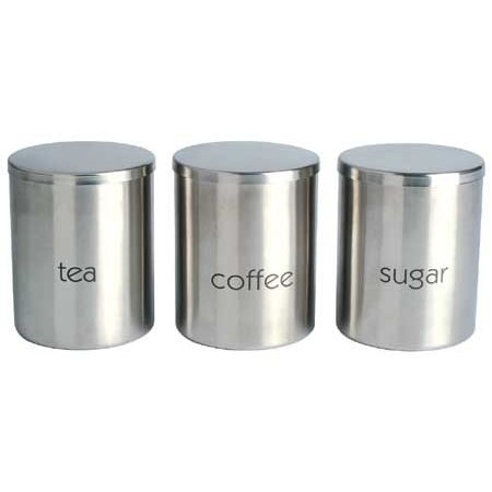 3 PCS. CANISTER SET (WITH S.S. LID.)